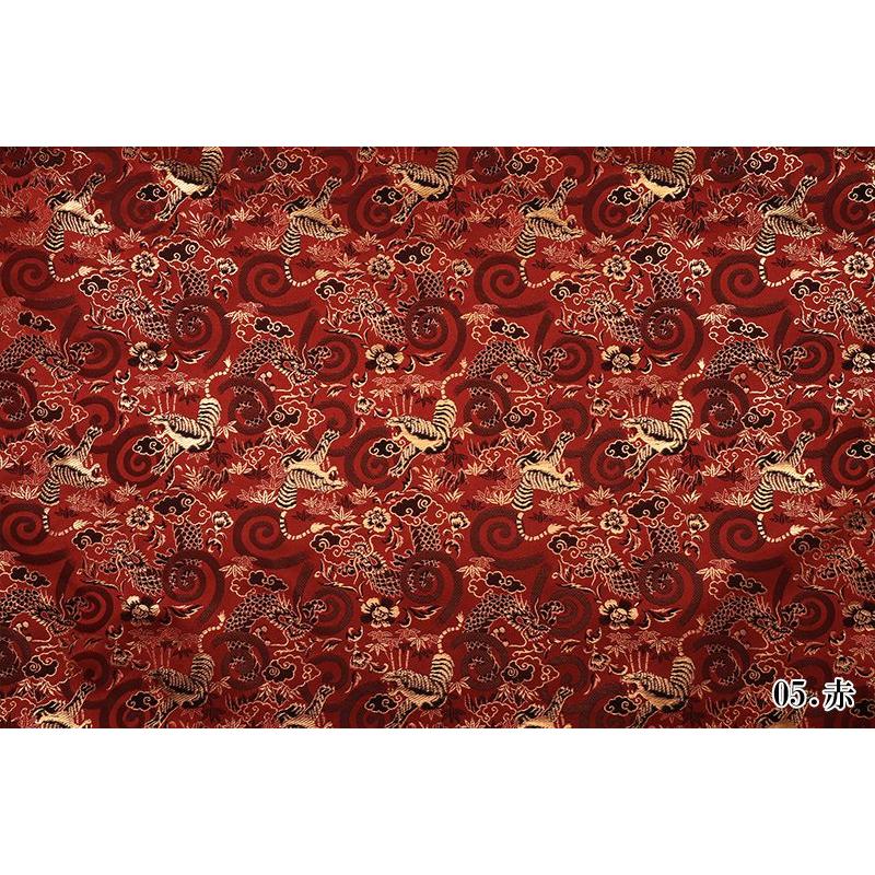 金襴生地 京都西陣織 龍虎 全6色 10cm単位 切り売り 金襴布 金襴 金襴生地 京都西陣織 龍虎 全6色 10cm単位 切り売り 金襴布 金襴