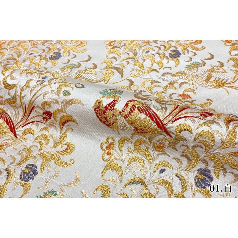 S3 打敷　　正絹別織綿　金地入子菱鳳凰　京都西陣織 Amazon | 和柄 生地 京都西陣織 金襴生地 鳳凰唐草 (紫) 50cm