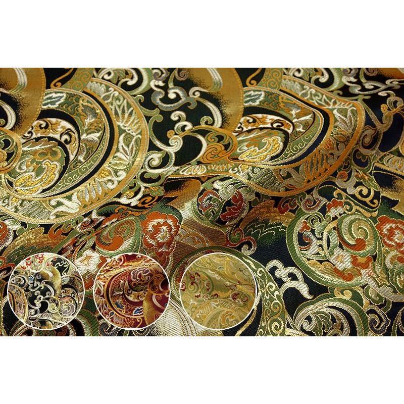 京都西陣織金襴生地 和柄 生地 金襴生地 京都 西陣織 鳳凰雅錦 (全6色) 10cm単位