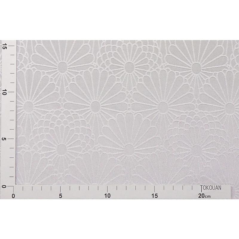 京 綸子 りんず 大菊 白 50cm単位 切り売り インテリア コスプレ 金襴布 金襴 布 和柄 生地 はぎれ 通販 和柄生地 きんらん 金らん 和風 布地 Rinzu062 都香庵 通販 Yahoo ショッピング