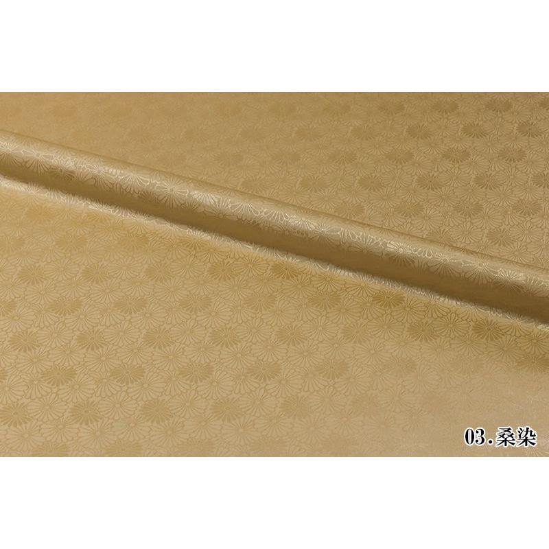 京 綸子 りんず 菊尽くし文 全6色 糊加工なし 50cm単位 切り売り 京 綸子 りんず 菊尽くし文 全6色 糊加工なし 50cm単位 切り売り