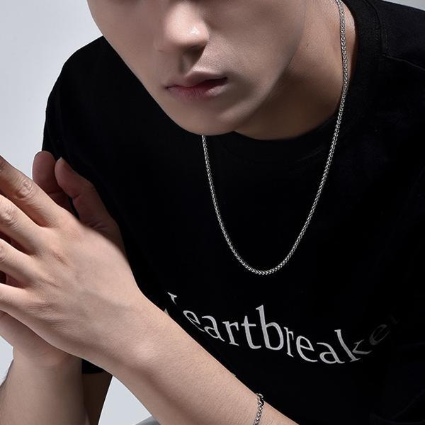 ネックレス スパイクチェーン パイプロープ ロープチェーン