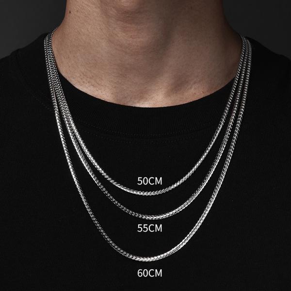 ネックレス スネーク スネークチェーン幅約3.2mm 50cm シルバー925