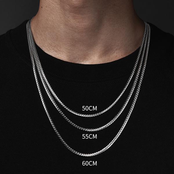 ネックレス スネーク スネークチェーン幅約3.2mm 50cm シルバー925