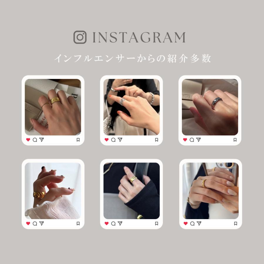 指輪 リング レディース メンズ キルティング サージカルステンレス