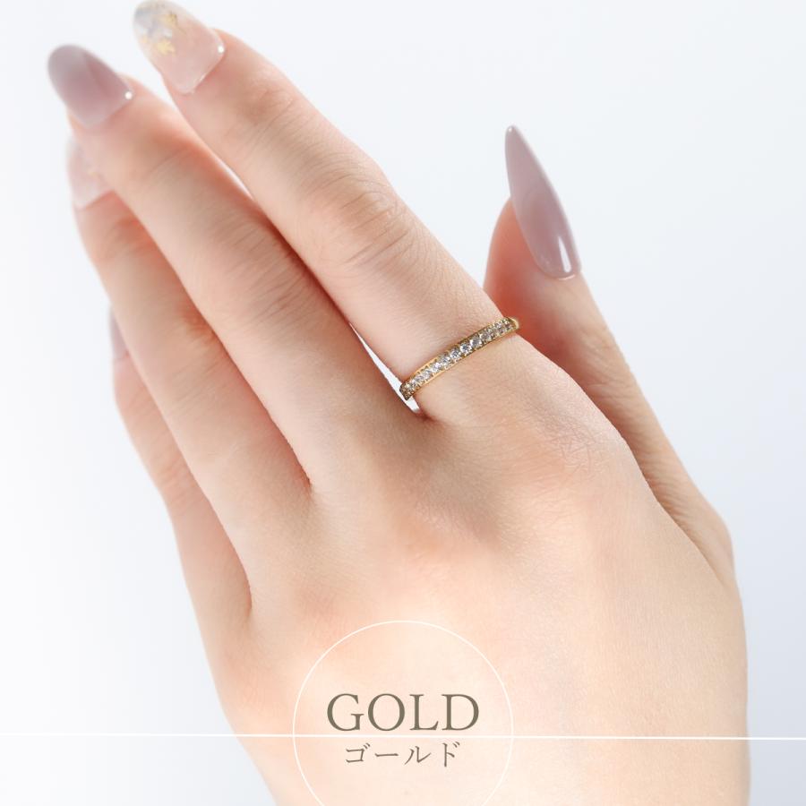 3〜21号 リング 指輪 サージカルステンレス レディース ハーフ