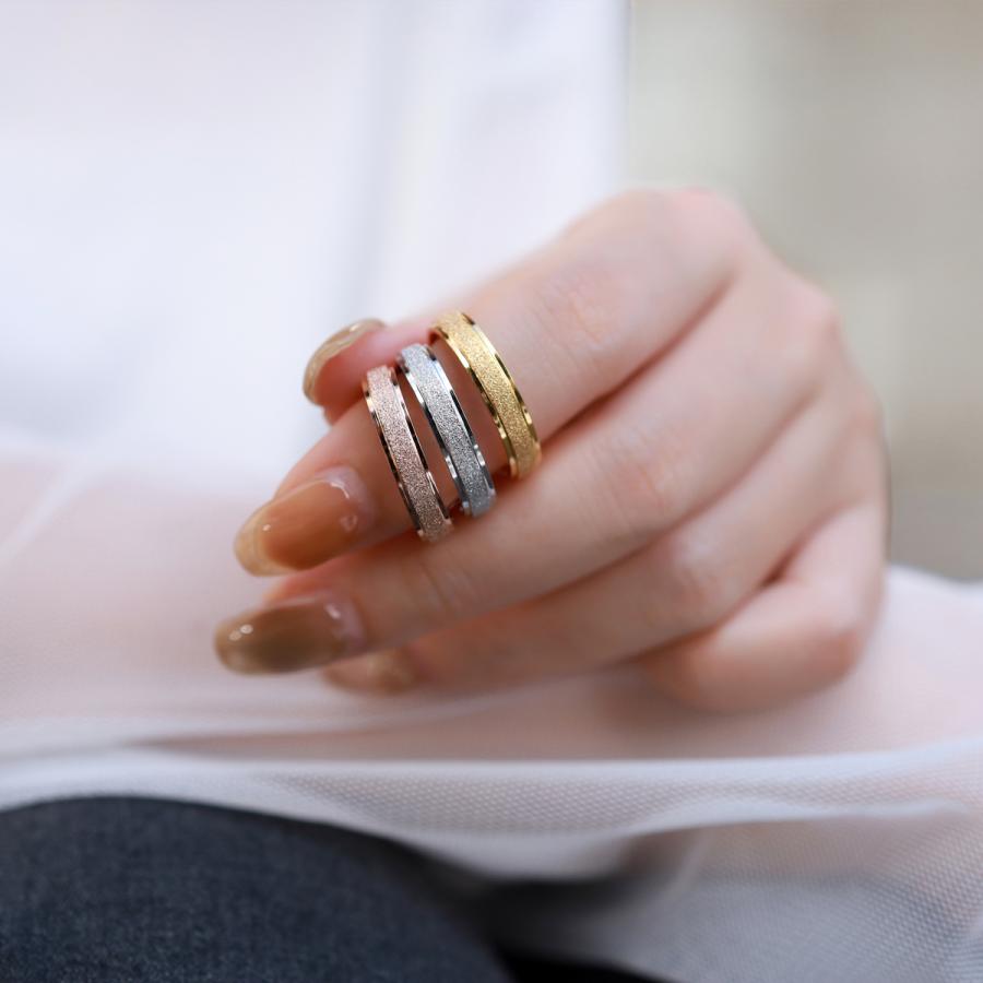 リング 指輪 レディース メンズ サージカルステンレス316L グリッター