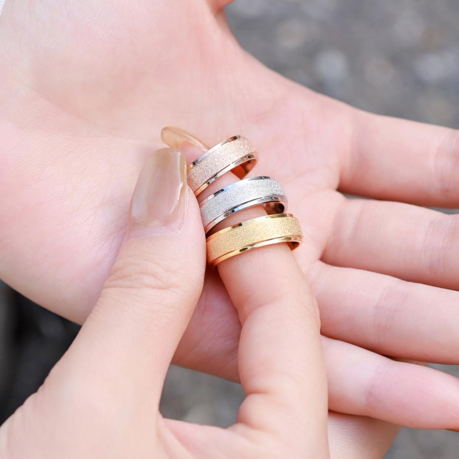 リング 指輪 レディース メンズ サージカルステンレス316L グリッター