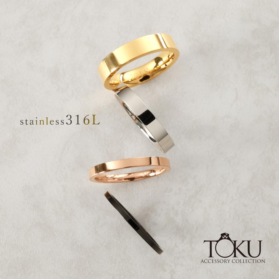 1〜21号 リング 指輪 レディース メンズ サージカルステンレス 平打ち
