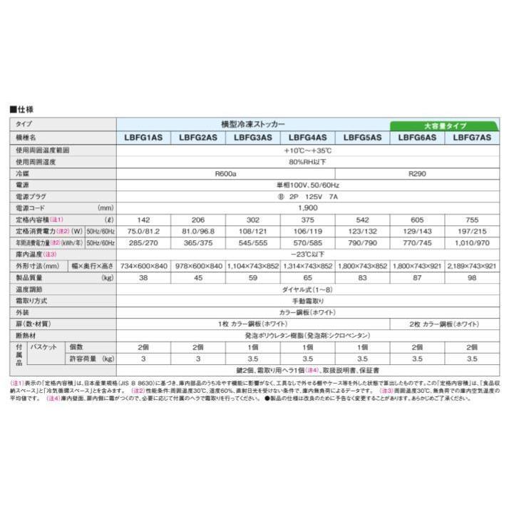 ダイキン 業務用 冷凍ストッカー LBFG4AS 横型 400Lクラス ダイキン 業務用 冷凍ストッカー LBFG4AS 横型 400Lクラス