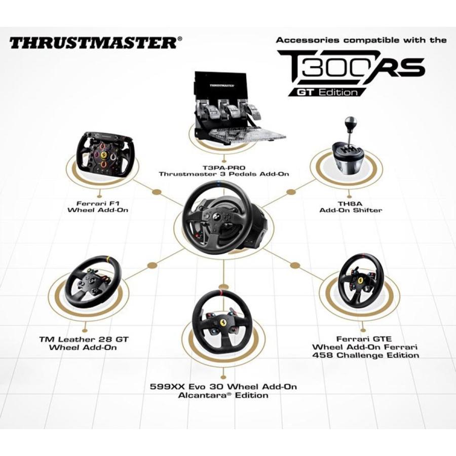 大注目】【大注目】スラストマスター Thrustmaster T300RS GT Edition Racing Wheel レーシング ホイールPS3  PS4 PC プレイステーション4（PS4）