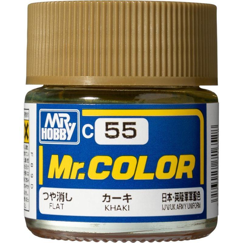 GSIクレオス Mr.カラー カーキ つや消し 10ml 模型用塗料 C55｜toku00301｜02