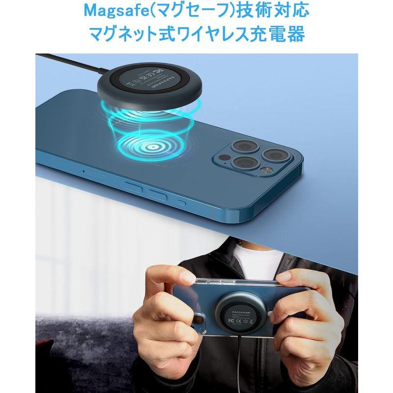 NANAMI マグネット式 ワイヤレス充電器 最大10W出力 - 超薄型 Mag-Safe充電器 iPhone 15シリーズ/14シリーズ/｜toku00301｜04