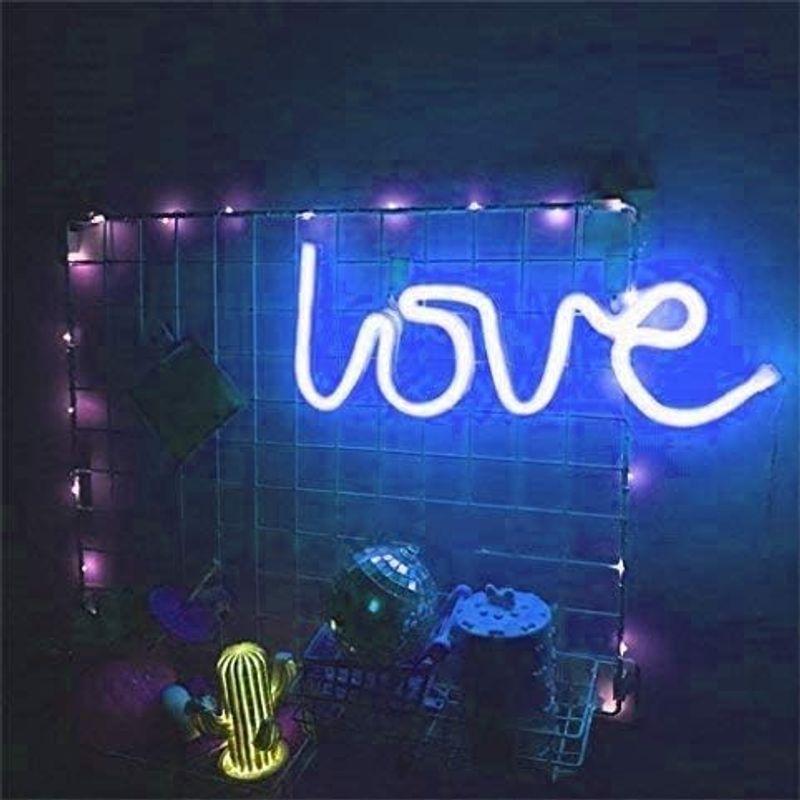 ネオンライトLEDネオンナイトライト、Loveのサインネオンライト壁の装飾的なナイトライト子供用寝室のバッテリーとUSB電源の家の装飾ネオン｜toku00301｜04