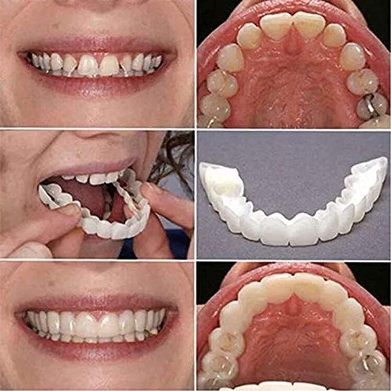 ホワイトニングブレーススマイルベニア歯メイクアップステッカー美容ツール義歯インスタントベニア上下1ペアの入れ歯が欠けている歯をカバーし、歯を｜toku00301｜04