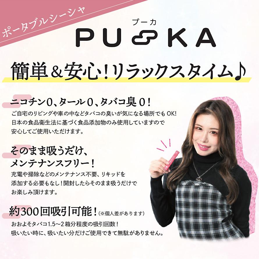 電子タバコ PUKA プーカ フレーバー6種 タバコ 吸引回数300回 禁煙 喫煙 定形外郵便発送【△規格内】【EN】/PUKA｜toku109shop｜02