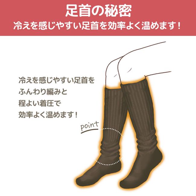 ルームソックス あったか 靴下 ソックス 湯たんぽ くつした 着圧 防寒 冷え性【▲】/湯たんぽみたいなあったかソックス｜toku109shop｜07