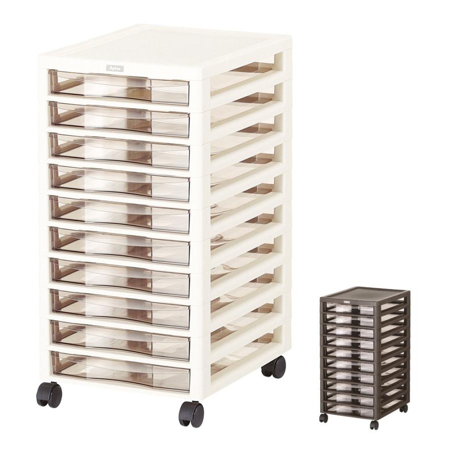 収納ボックス アプロスb4 浅型 10段 レターケース 書類ケース 収納box 収納ケース キャスター付き メーカー直送 代引き不可 送料無料 252 トクトクショッピング 通販 Paypayモール