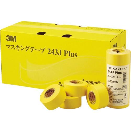 3M スリーエム マスキングテープ 243J Plus 40mmX18m 3巻入 243J 40