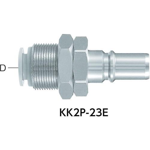 SMC Sカプラー プラグワンタッチ管継手付 隔壁タイプ KK2P-06E