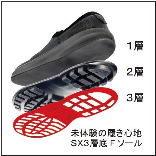 シモン 安全靴 短靴 SL11-R黒/赤 26.5cm SL11R-26.5 : とくえもん