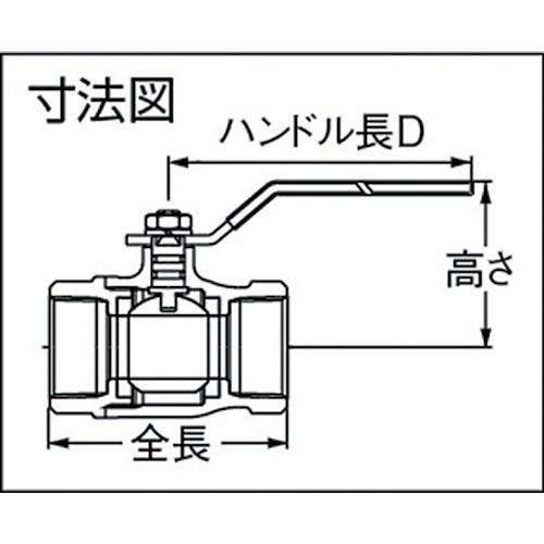 KITZ（キッツ） KITZ Tシリーズボールバルブ400型 65A T21/2 : とくえ 