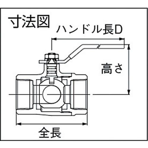 KITZ キッツ(KITZ) 3方弁シリーズバルブ 11/2 TN-40A KITZ キッツ(KITZ) 3方弁シリーズバルブ 11/2 TN-40A