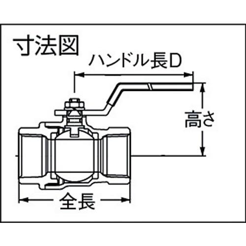 KITZ（キッツ） 黄銅製エコボールバルブ600型 8A Z1/4 : とくえもん