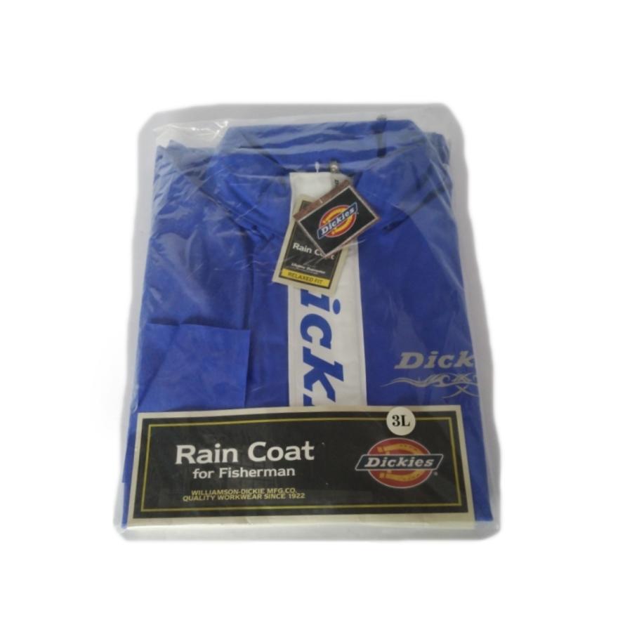 ディッキーズ 水産用 PVCカッパ パーカー ブルー M : トクモウストア
