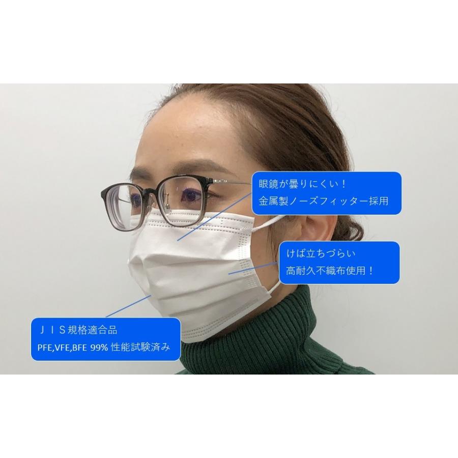 日本製サージカルマスク】 JIS規格適合 金属製ノーズワイヤー採用