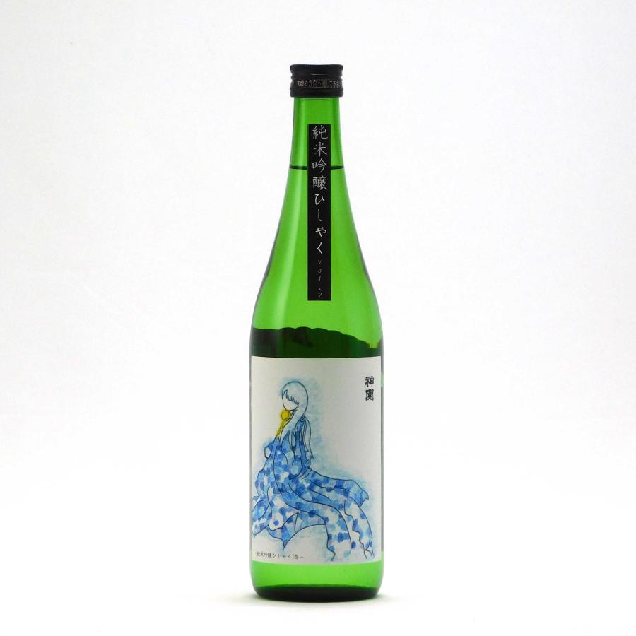 神開 日本酒 純米吟醸 ひしゃく 55%精米 1801酵母 生原酒 1.8L 1800ml