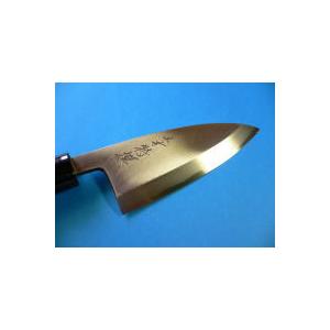 霞（カスミ）仕上げ出刃包丁 120mm「三木特撰」 TD402A : 三木特産の