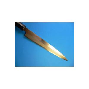 刺身包丁（正夫・柳刃包丁）ステンレスゴールド 210mm「三木特撰上作 