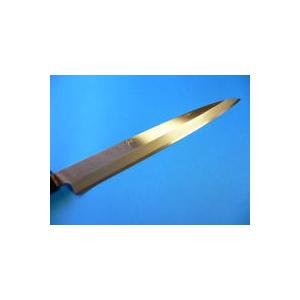 刺身包丁（正夫・柳刃包丁）ステンレスゴールド 240mm「三木特撰上作