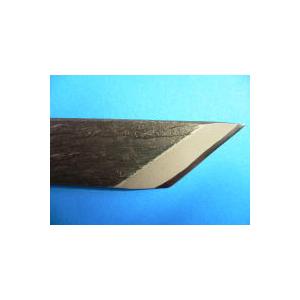 おけや 鰻（うなぎ）裂小刀 関西型黒打 巾30mm ウナギ裂き包丁【カスミ】 | 藤原照康刃物工芸