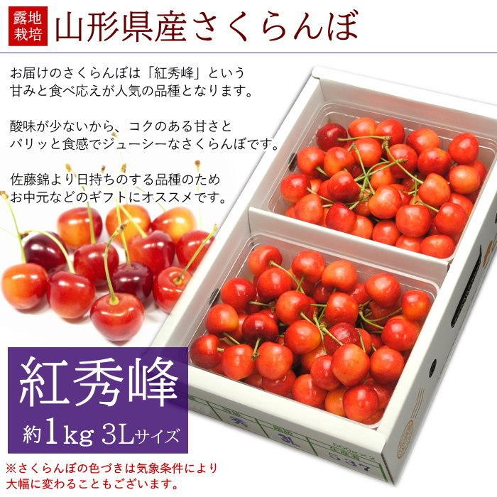 Sale 95 Off さくらんぼ バラ詰め 化粧箱 約1kg 3ｌ玉 紅秀峰 山形県 産地直送 ギフト お中元 フルーツ 果物 7月上旬頃から順次 沖縄 離島配送不可 Wantannas Go Id