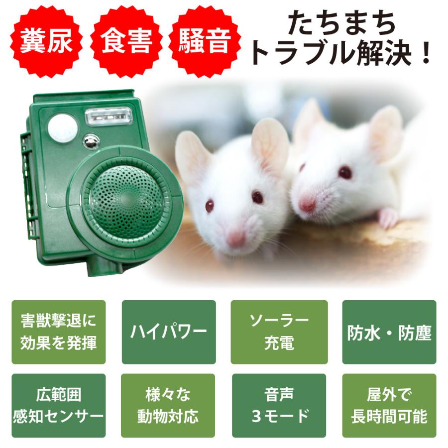 野良猫 撃退 猫よけ 撃退器 猫 警告音 LEDフラッシュ センサー