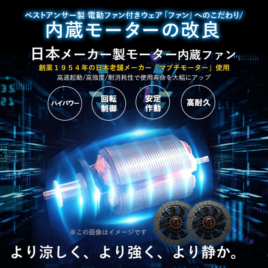 空調ベスト 反射付き バッテリー ファンセット ファン付きベスト フルセット セット バッテリー付き 大きいサイズ 作業服 実用的 最強 作業着 2025 | ブランド登録なし | 08