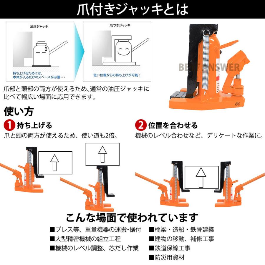 輝く高品質な ジャッキ 油圧ジャッキ 爪つき油圧ジャッキ 2個セット 爪部2 5t ヘッド部5t 爪ジャッキ 爪付き 油圧 爪式油圧 ボトル 建築工事 補修工事 高質で安価 Test Pendarnet Com