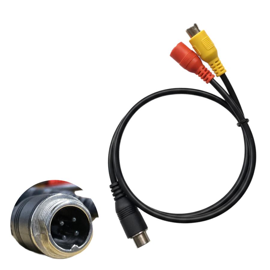 バックカメラ用 変換ケーブル 4ピン RCA(赤黄) 汎用品 爆買 : 得選館