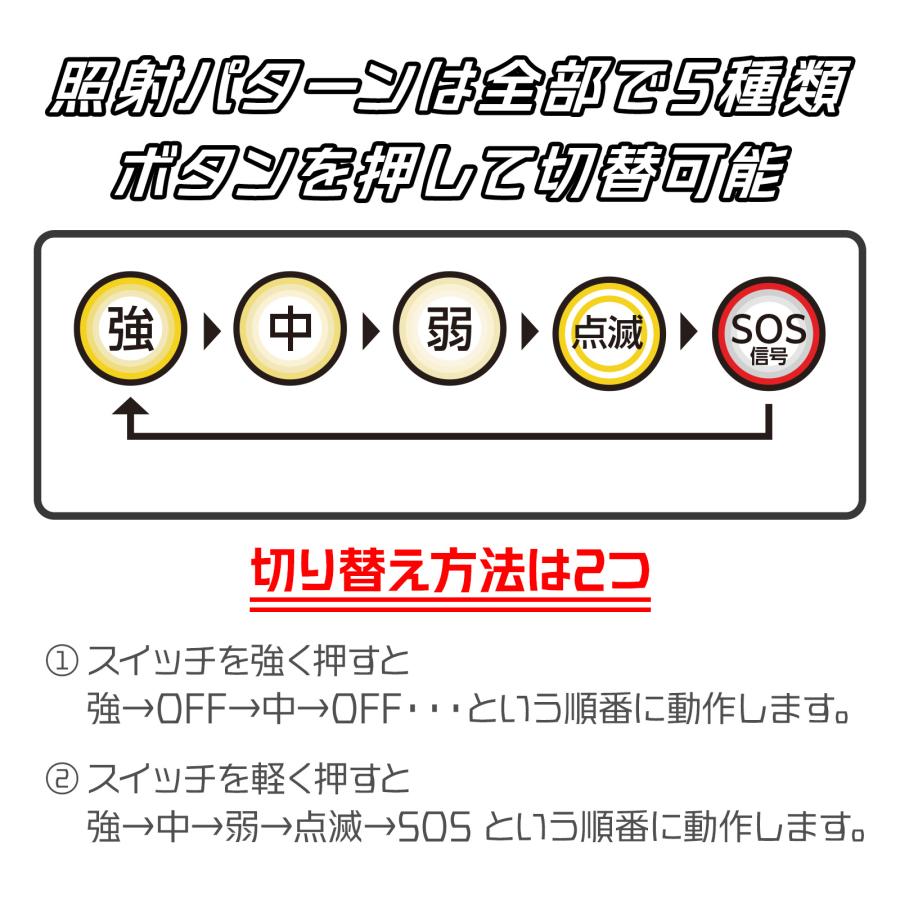 高輝度ズームライト T6 LED搭載 IPX4防水 5モード切替 懐中電灯 爆買