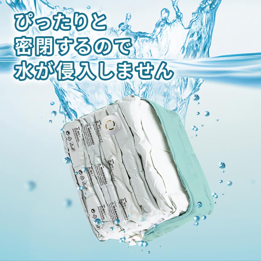 6枚セット 立体圧縮袋 掃除機不要 衣類圧縮袋 立体 圧縮袋 衣類 旅行 立体タイプ 押すだけ 圧縮ボックス 30cm×50cm×70cm 収納用品 カビ対策 防カビ 防虫 防湿｜tokusen-kan｜08