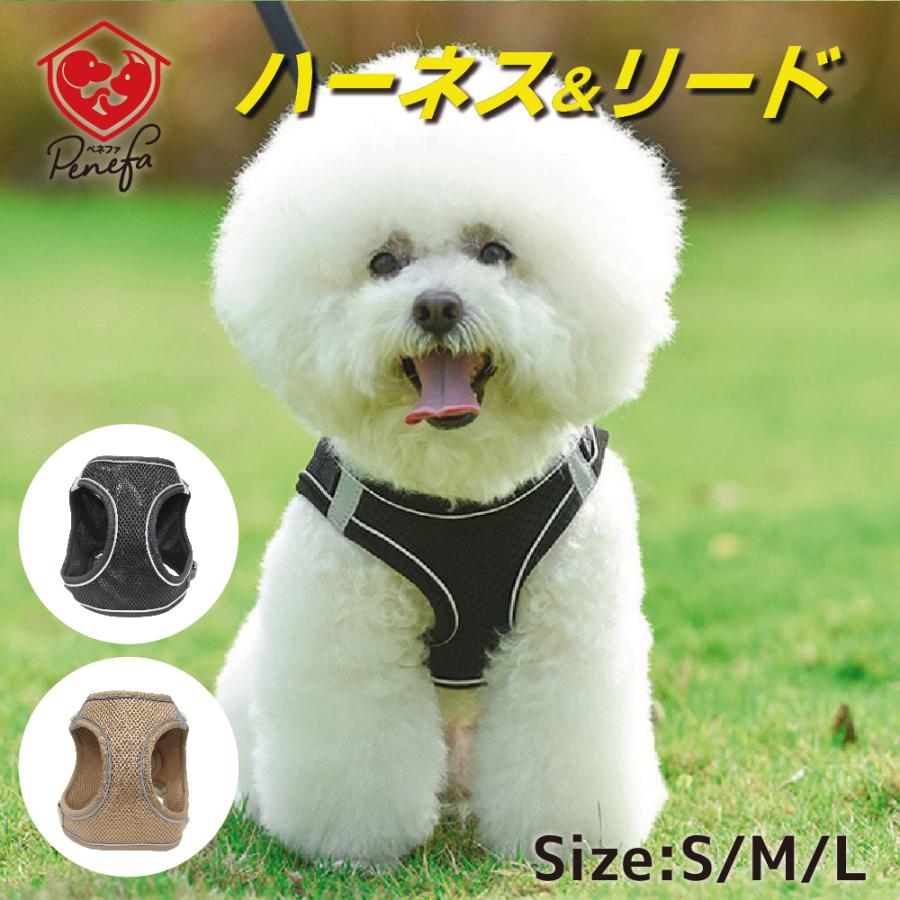 ハーネス＆リードセット ハーネス ラクチン 犬 猫 おしゃれ 胴輪
