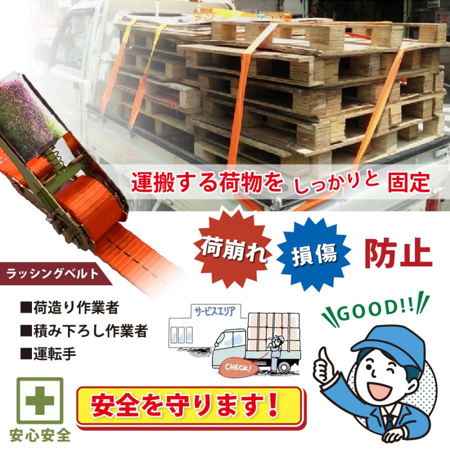 4本セット 荷締ベルト ラッシングベルト 25mm 0.5m 5m 荷締め 4本セット 荷締ベルト ラッシングベルト 25mm 0.5m 5m 荷締め