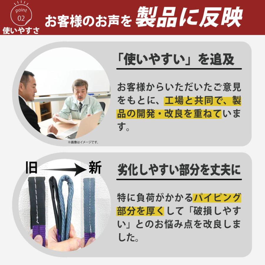 スリングベルト 8m 1600kg 50mm ベルトスリング 玉掛け 8本 引っ越し