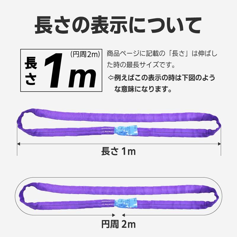 スリングベルト エンドレスタイプ 2m 1000kg 引っ越し 吊り具 スリングベルト エンドレスタイプ 2m 1000kg 引っ越し 吊り具
