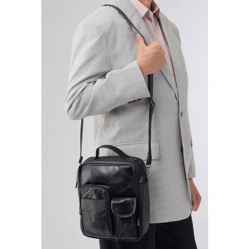 MODS/モッズ ショルダーバッグ メンズ 羊革使いデザインバッグ 縦型