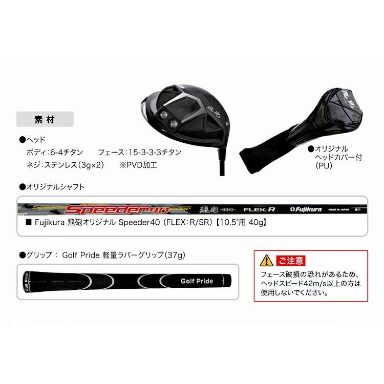 飛砲HIHOドライバー10.5カバー付高反発おすすめspeeder飛距離リンクス 楽天市場】Lynx リンクス 飛砲 ひほう ドライバー HIHO Driver