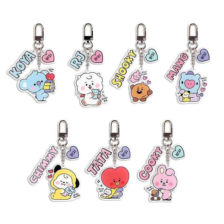 シリアルシール付 BTS BT21 キーホルダー - 通販 - happyhead.in