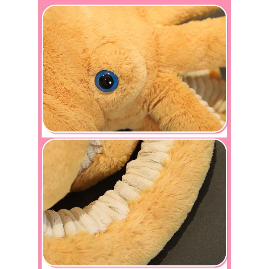 ブランドのギフト 送料無料 ぬいぐるみ タコ 抱き枕 クッション インテリア 大きい 子供 おもちゃ 動物 可愛い かわいい 彼女に ふわふわで癒される 柔らか 心地いい プレゼント Atlantide1 Com